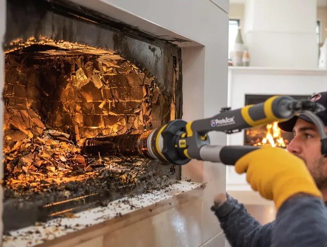 Professional chimney cleaning by Willoughby Chimney Sweep in Willoughby, OH