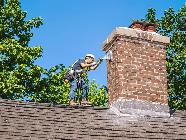Willoughby Chimney Sweep performing an inspection with advanced tools in Willoughby, OH