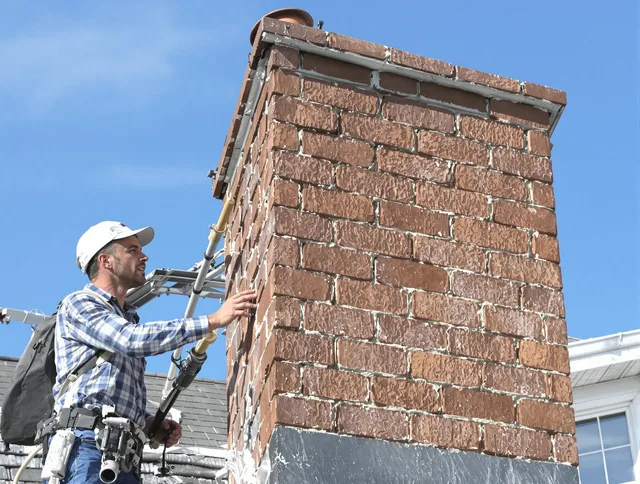Brickwork for a chimney rebuild by Willoughby Chimney Sweep in Willoughby, OH