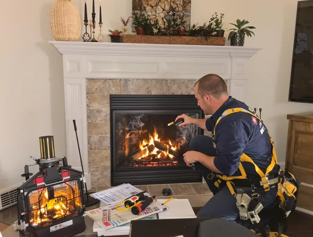 Safety-focused fireplace inspection by Willoughby Chimney Sweep in Willoughby, OH